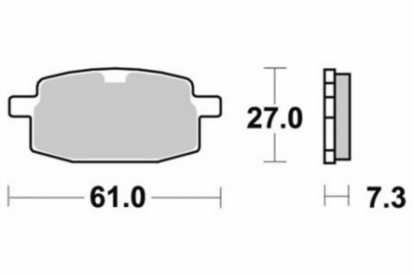 Remblokset arr big max scor Peugeot V-clic voor SBS 111hf