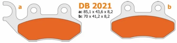 Remblokset Cello Allo Fiddle Fiddle 2 jet Orbit Symphony tgb Peugeot Tweet voor Delta db2021 m-1