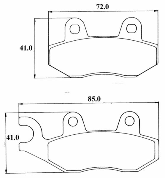 Brake pad set Cello Allo Fiddle Fiddle 2 jet Orbit Symphony tgb Peugeot Tweet front SBS 140hf