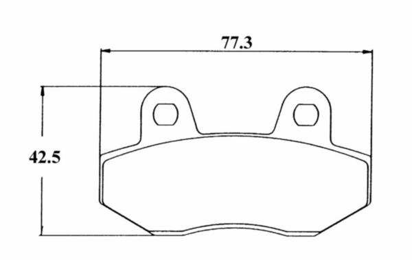 Brake Pad set China Vespa LX S Napoli Mbx NSR front SBS 103hf