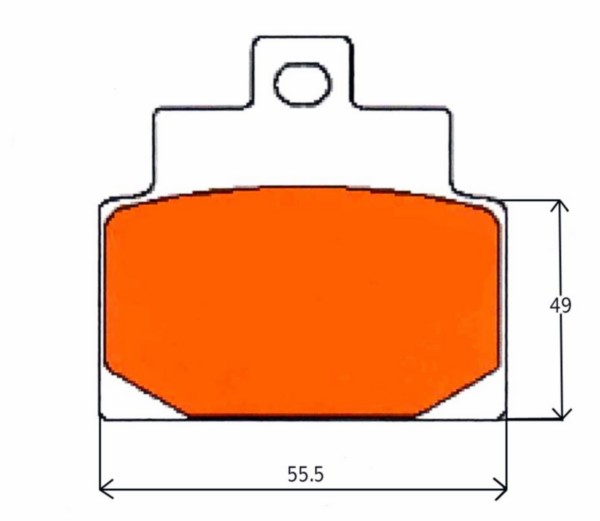 Brake pad set Gilera DNA 180CC Gilera Runner 180cc behind