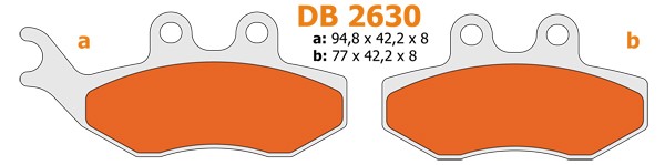Brake pad set Gilera DNA DNA 180CC dt50lc mx rs1 rs1999 Gilera Runner pro Gilera Runner 180cc rx tzr xsm front and back