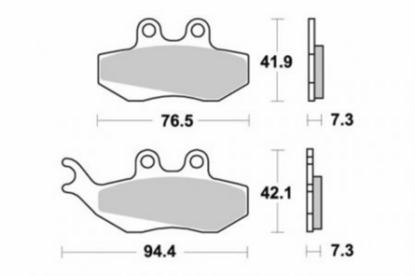 Brake pad set Gilera DNA DNA 180CC dt50lc rs1 rs1999 Gilera Runner pro Gilera Runner 180cc rx tzr xsm xtm front SBS 1