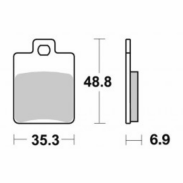 Brake pad set Gilera DNA LXV nrg ext MC2 mc3 Gilera Runner Vespa LX Vespa S behind SBS 142hf