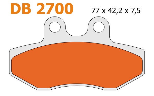 Bremsbelagsatz Gpr Honda Honda Honda MB Rx Vorne Delta db2700 m-1