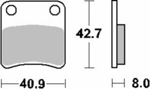 Brake pad set Honda Honda MB Vivacity new after 2008 front SBS 115hf