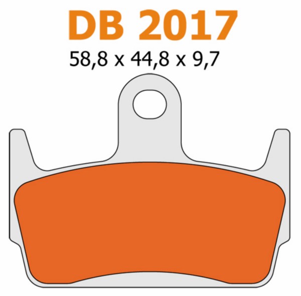 Brake pad set Honda X8R behind Delta db2017
