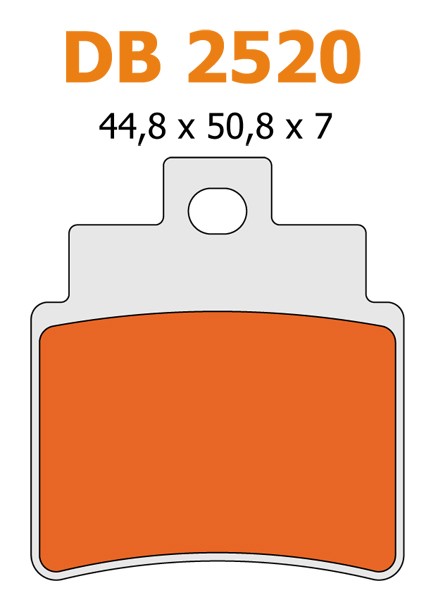 Brake Pad set Kymco grand Dink kxr250 quad behind Delta db2520