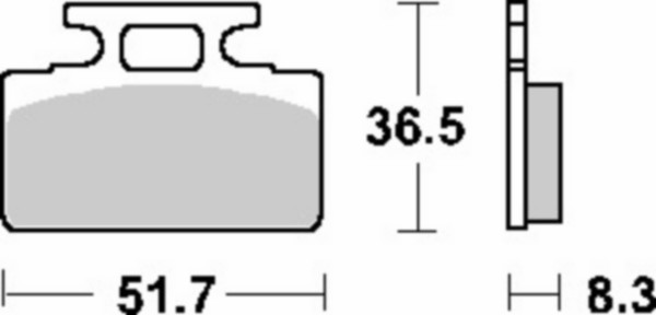 Brake pad set Sym Mio Tonik yup front sbs 110hf