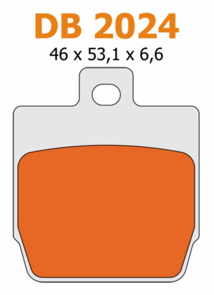 Brake pad set Yamaha Aerox behind Delta db2024