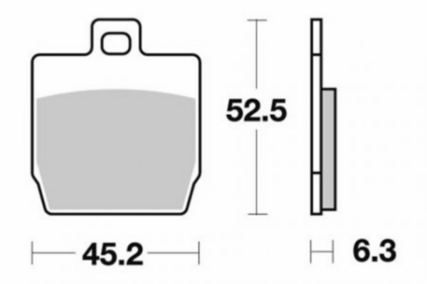 Brake pad set Yamaha Aerox behind SBS 145hf