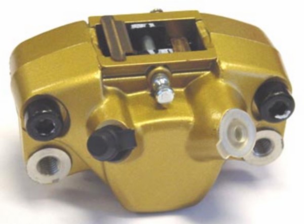 Brake caliper nrg Gilera Runner gold behind Piaggio original 56194r