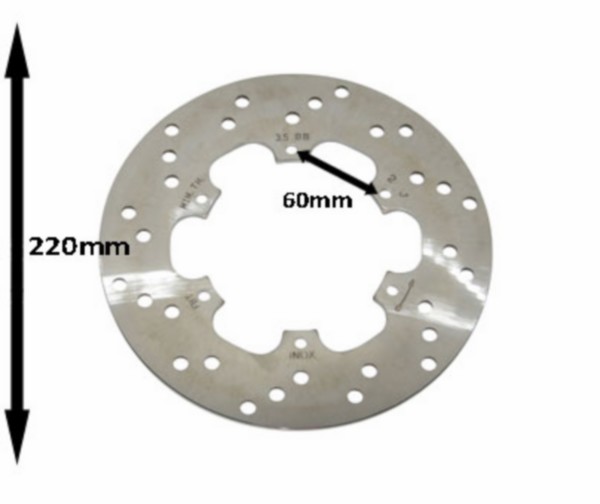 Brake disc 220MM Piaggio GTS300 Liberty post Gilera Gilera Runner original front wheel