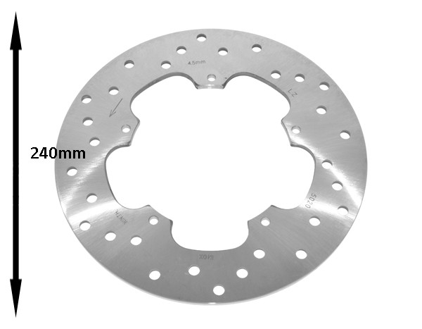 Brake disc Beverly Piaggio MP3 Gilera Nexus 500cc 240mm behind Piaggio original 56498r