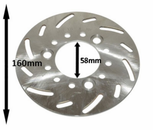 Brake disc Cello Allo Fiddle Orbit 160mm original 45121-m9q-003