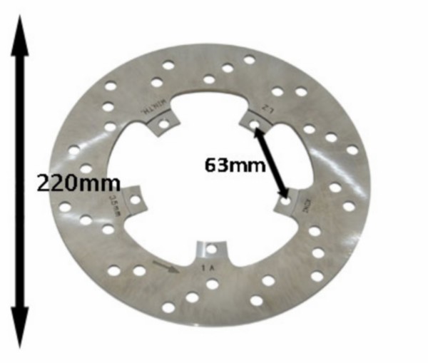 Brake disc Fly new 2012 220mm Piaggio original 666761