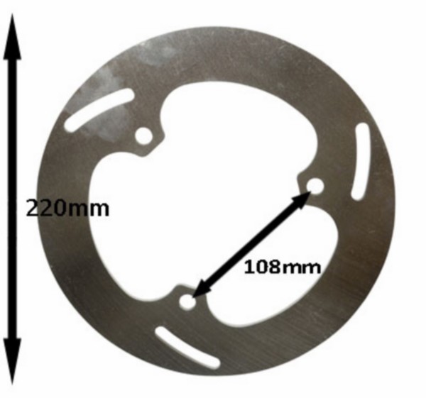 Brake disc Honda X8R 220mm Stainless Steel front moto-master=op=op