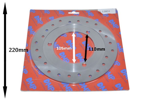 Brake disc Honda X8R 220mm front