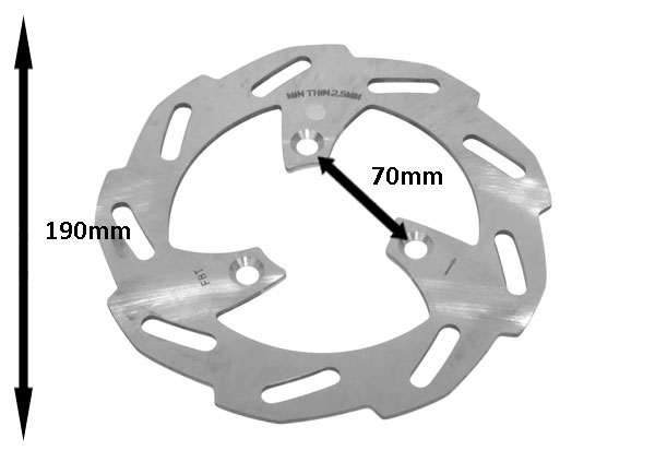 Brake disc Ludix Elegance Ludix pro ba 190mm front original 764709