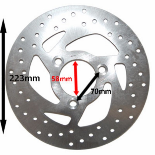 Brake disc Peugeot Elystar front