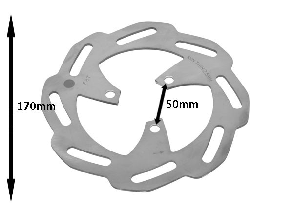 Brake disc Peugeot Ludix 12 inch 170mm original 771471