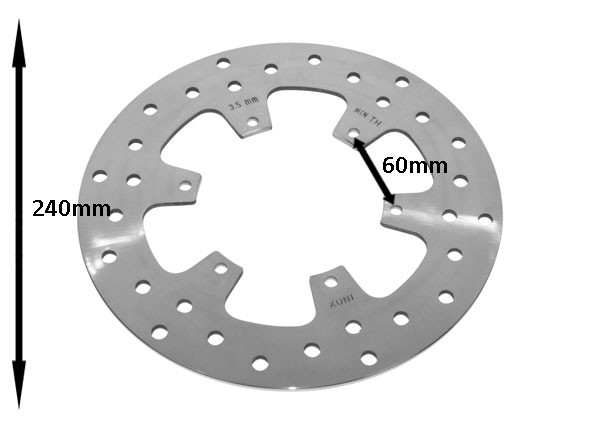 Brake disc Piaggio MP3 240mm front Piaggio original 56394r