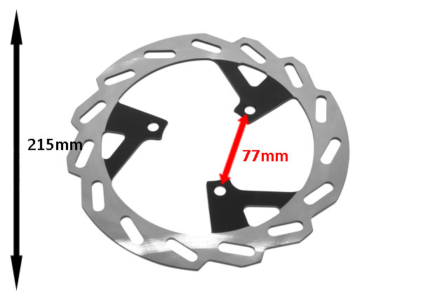 Remschijf speedfight 3 215mm voor origineel 773498