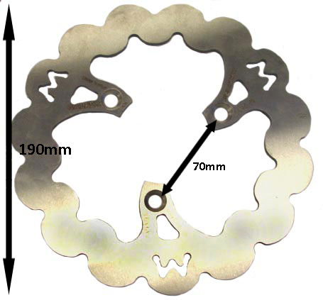 Bremsscheibe wave Yahama Aerox Peugeot Buxy f12 f15 Yahama Neo's Nrg Rally Peugeot Speedake SR Typhoon 200mm Vorne Malossi 6212603