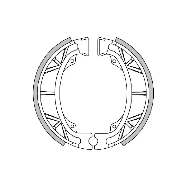 Brake shoe set Kymco malaguti Peugoet behind Polini 176.1200