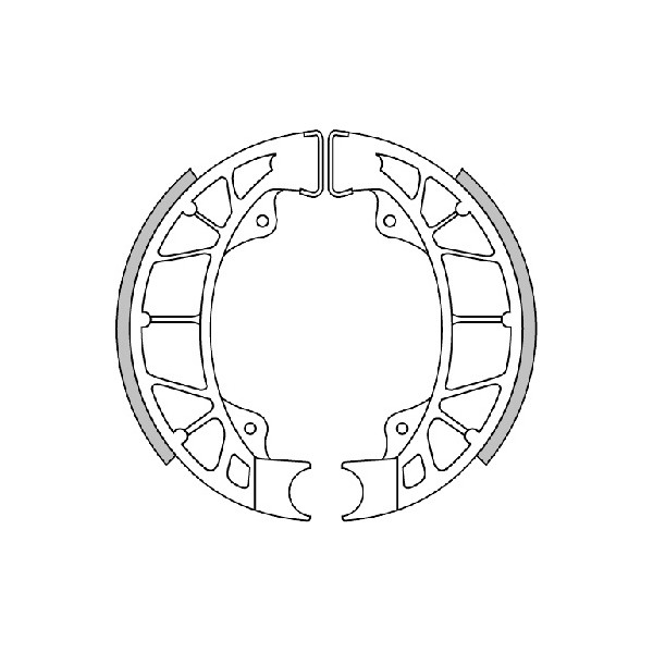 Brake shoe set LX LXV Primavera Sprint Vespa S Zip Polini 176.1284