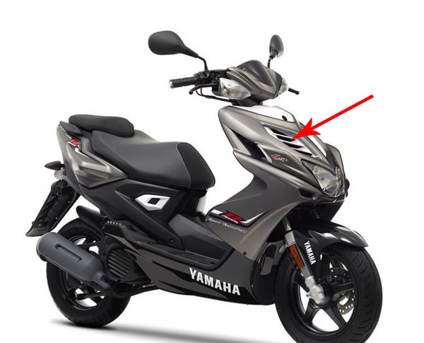 Gitter Vordere Scheibe Yahama Yamaha Aerox nach 2013 weiss original