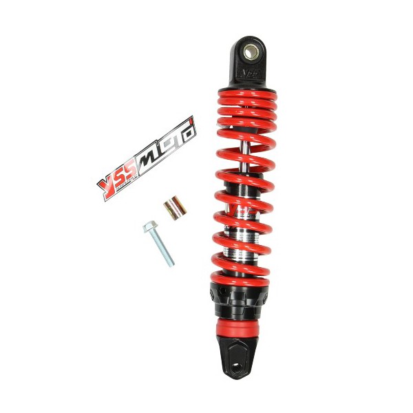 Shock absorber hybrid-s comfort Dtg minus Peugeot scooter 280mm red black Yss