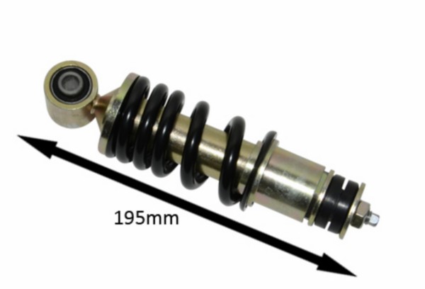 Shock absorber Peugeot Fox 195mm black DMP