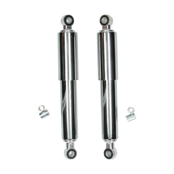 Shock absorber set custom Puch Maxi Tomos 280mm chrome DMP