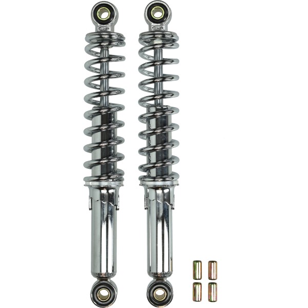 Stossdämfer-Set Fast-arrow 290mm verchromt passt auf maxi, Tomos, Honda Camino