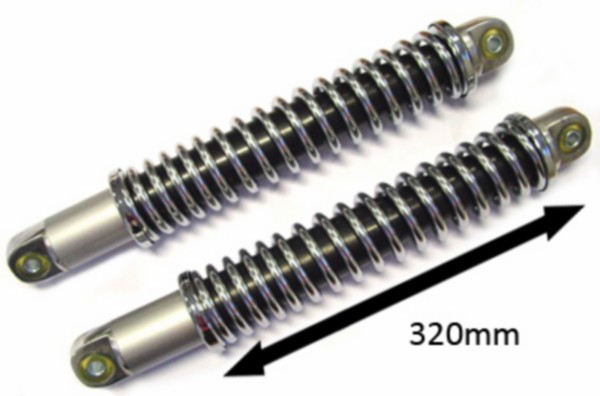 Schokbrekerset open model 529 530 517 320mm chroom