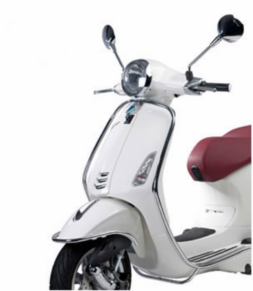 Protection bumper set + fixation set Front cover Primavera Sprint chrome Piaggio original 1b000927