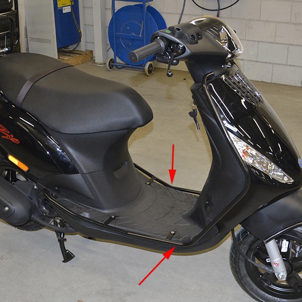 Schutzstossstange satz Piaggio Piaggio Zip 2000 Schwarz glanz