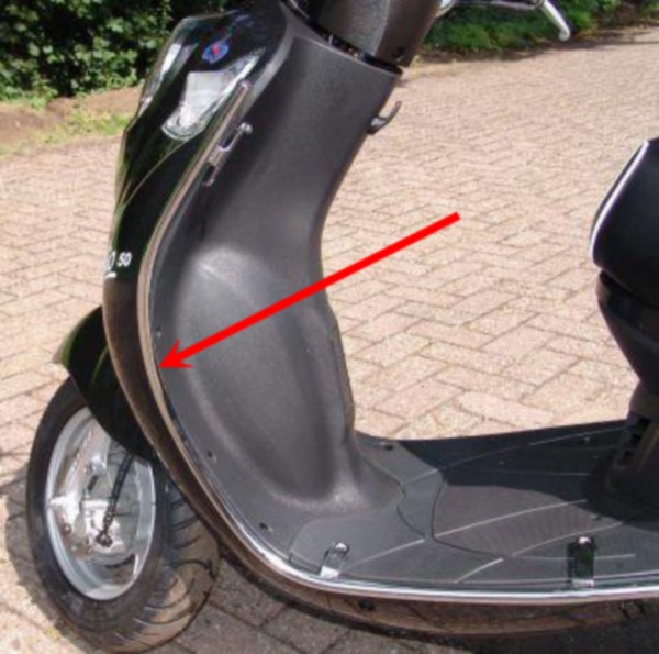 Protection bumper set voorzijde Sym Mio chrome DMP