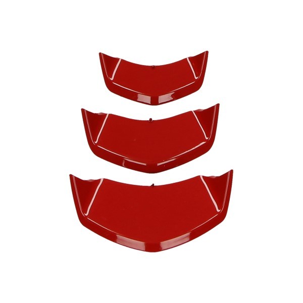 Decorative strip set Front cover middle Vespa Primavera Sprint from 2018 red 3 pieces