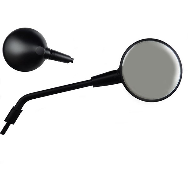 Mirror Vespa Primavera black matt left