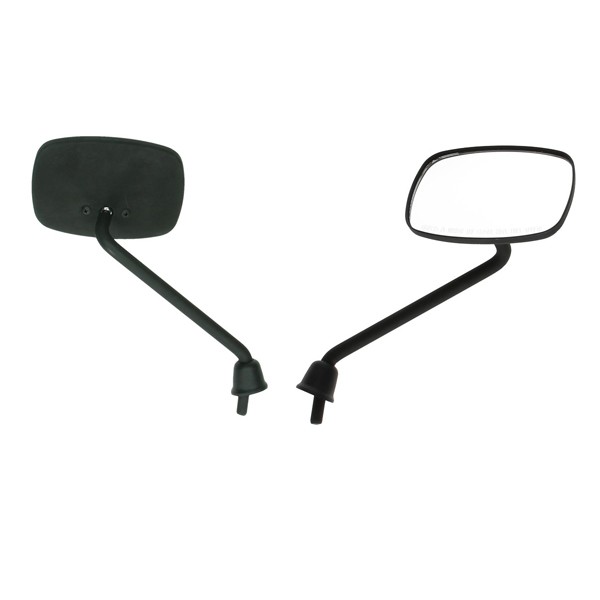 Mirror set Short original front Vespa black matt