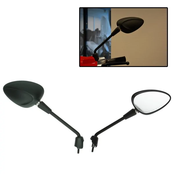 Spiegelset lang mat zwart voor Vespa Sprint model origineel Vespa