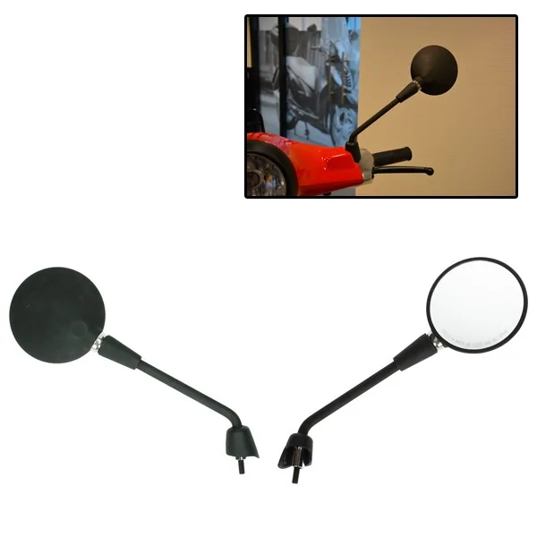 Spiegelsatz original Modell lang Vespa Primavera Schwarz matt