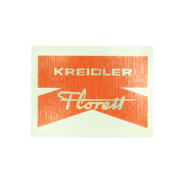 Sticker rear fender Kreidler florett red gold