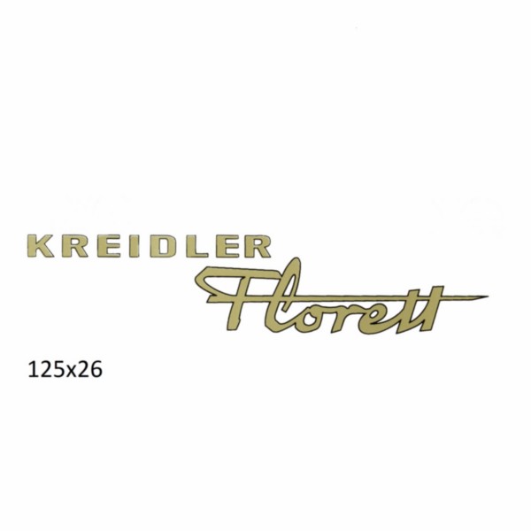 Aufkleber Kreidler florett Gold