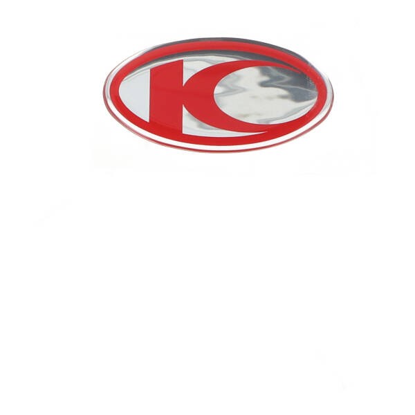 Sticker Kymco logo klein grand Dink super 9 Vitality rood Kymco origineel 86102-kfa6-e00-t0