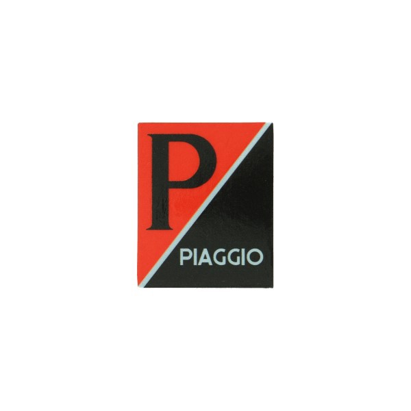 Sticker logo voorscherm  Piaggio Vespa LX Primavera Sprint zwart rood