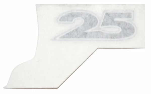 Sticker Piaggio numbers 25 Piaggio Piaggio Zip 4 stroke behind side cover original