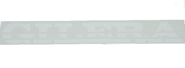 Sticker Piaggio woord [gilera] Gilera Runner stal 23cm wit origineel 081941